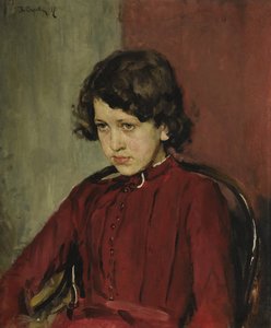 Porträt von Praskovia Anatolievna Mamontova, 1887 von Valentin Aleksandrovich Serov