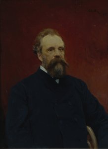 Porträt von Sergei Mikhailovich Tretyakov von Valentin Aleksandrovich Serov