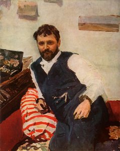 Porträt des Malers Constantin Alexandreyevich Korovin, 1891, 1965