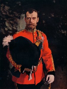 Seine Majestät Kaiser Nikolaus II., Oberst der Royal Scots Greys, 1902 von Valentin Serov
