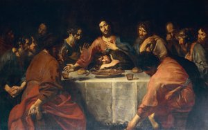 Das letzte Abendmahl von Valentin de Boulogne