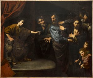 Die Unschuld von Susanna erkannt oder das Urteil Daniels - Die Unschuld von Susanna oder das Urteil Daniels, von Valentin de Boulogne (1591-1632). Öl auf Leinwand