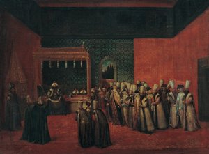Sultan Ahmed III. empfängt einen europäischen Botschafter, 1720er Jahre