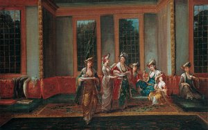 Frauen trinken Kaffee, 1720er Jahre von Vanmour