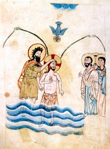 Die Taufe Jesu durch Johannes den Täufer, um 1334 von Vardan Lorets