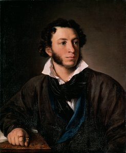 Porträt des Schriftstellers Alexander Puschkin von Vasili Andreevich Tropinin