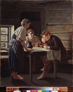 Der Empfang des Pilgers. von Vasili Grigorevich Perov