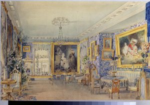 Das Wohnzimmer im Herrenhaus Verki von Vasili Semenovich Sadovnikov