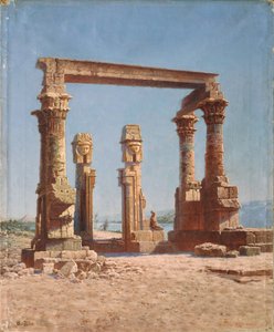 Eine ägyptische Tempelruine