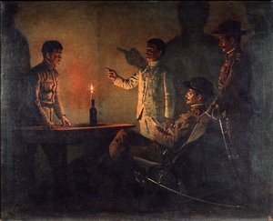 Verhör eines Deserteurs, ca. 1901-1902