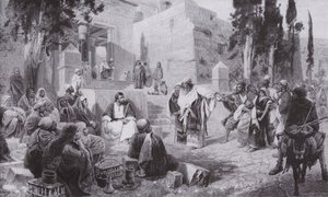 Jesus und die Ehebrecherin von Vasilij Dmitrievich Polenov