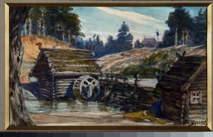 Bühnenbild für die Oper Rusalka von Alexandre Dargomyzhsky von Vasilij Dmitrievich Polenov