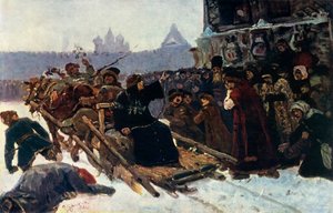 Der Bojar Morozova, eine Studie, 1881, 1965 von Vasily Surikov