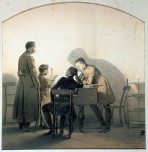 Am Klavier, 1855