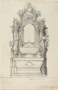 Rokoko-Altar mit Reliquienschrein