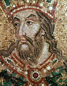 Kopf eines Königs (Mosaikdetail) von Veneto Byzantine School