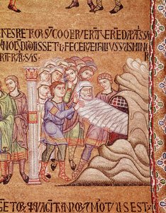 Das Leben Noahs, Tod und Beisetzung von Noah (Mosaikdetail) von Veneto Byzantine School