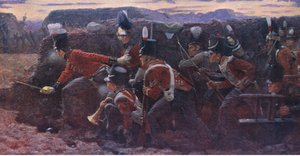 Die Verzweiflungstat bei Badajos, Illustration aus Cassells Geschichte Englands, 1900er Jahre von Vereker Monteith Hamilton