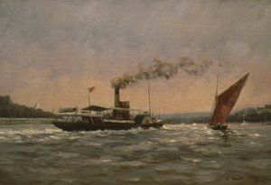 Vergangenheit auf der Medway (mit einem restaurierten Raddampfer, Kingswear Castle)