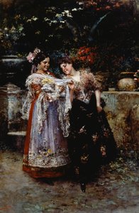 Schöne Spitze (Zwei Frauen mit Neugeborenem), von Vincenzo Irolli
