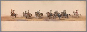 Historischer Umzug zum zweihundertjährigen Jubiläum der Universität Utrecht, 1836 von Victor Adam