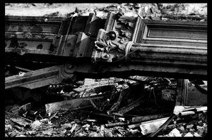 Abriss des Zentralmarktes in Paris, im August 1971 (s/w Foto)
