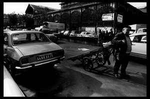 Les Halles von Paris kurz vor dem Abriss im August 1971 von Victor Baltard