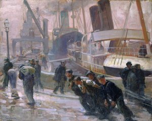 Liverpool Dockarbeiter bei Morgengrauen, 1903
