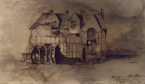 Das Haus von William Shakespeare (1564-1616) in Stratford-upon-Avon