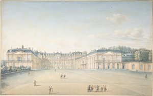 Hof des Schlosses von Saint-Cloud von Victor Jean Nicolle