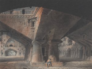 Mann im Gefängnis sitzend, 1781 von Victor Jean Nicolle