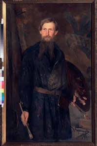 Porträt des Künstlers Viktor Vasnetsov von Victor Mikhailovich Vasnetsov