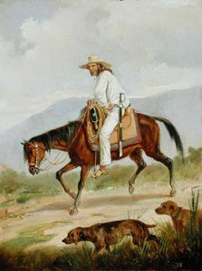 Mit den Hunden spazieren von Victor Patricio de Landaluze