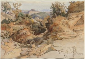 Die Sabiner Hügel und Rocca Santo Stefano, gesehen von Civitella von Victor Paul Mohn