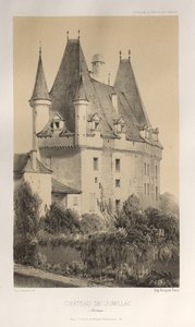 Architektur Pittoresque oder Denkmäler des 15. und 16. Jahrhunderts: Schlösser Frankreichs des 15. und 16. Jahrhunderts: Pl. 51, Schloss von Jumillac (Dordogne)