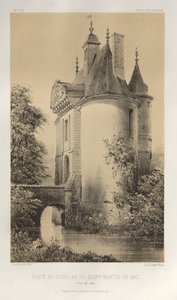 Tor des Schlosses von Saint-Martin-Du-Bec (Seine inférieure) von Victor Petit