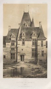 Architektur Pittoresque oder Denkmäler des XV. und XVI. Jahrhunderts: Schlösser Frankreichs des XV. und XVI. Jahrhunderts: Pl. 97, Schloss von Baumais (Calvados)