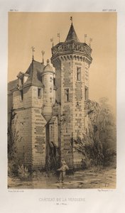 Architektur Pittoresque oder Denkmäler des 15. und 16. Jahrhunderts: Schlösser Frankreichs des 15. und 16. Jahrhunderts: Pl. 28, Schloss von La Verdiere (Ille-et-Vilaine)
