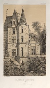 Architektur Pittoresque oder Denkmäler des 15. und 16. Jahrhunderts: Schlösser Frankreichs des 15. und 16. Jahrhunderts: Pl. 29, Schloss von La Bouverie (Sarthe)