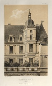 Architektur Pittoresque oder Denkmäler des 15. und 16. Jahrhunderts: Schlösser Frankreichs des 15. und 16. Jahrhunderts: Pl. 33, Schloss von Tanlay (Yonne)