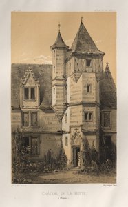 Architektur Pittoresque oder Denkmäler des 15. und 16. Jahrhunderts: Schlösser Frankreichs des 15. und 16. Jahrhunderts: Pl. 39, Schloss von La Motte (Mayenne)