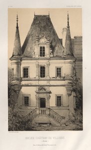 Architektur Pittoresque oder Denkmäler des 15. und 16. Jahrhunderts: Schlösser Frankreichs des 15. und 16. Jahrhunderts: Pl. 1, Altes Schloss von Villiers (Somme)