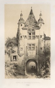 Tor des Schlosses von Exideuil (Dordogne)