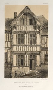 Pl. 25, Maison En Bois Sculpte A Cravan Yonne