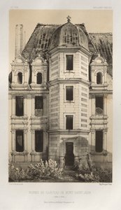 Ruinen des Schlosses Mont-Saint-Jean Saône et Loire, 1860 von Victor Petit