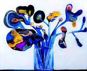 Bunte abstrakte Blume