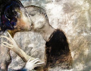 Leidenschaftliche Umarmung von Victor Tkachenko