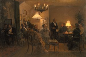 Ein Abendessen im Haus des Künstlers
