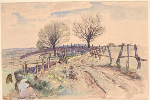 Landschaft mit Feldweg von Viggo Pedersen