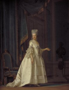Die verwitwete Königin Juliane Marie von Dänemark von Vigilius Eriksen